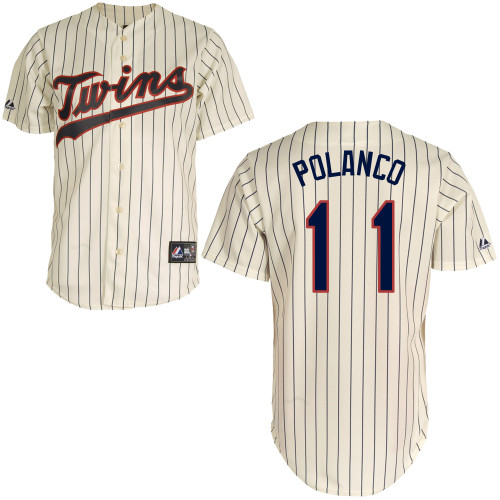 Jorge Polanco #11 mlb Jersey-Minnesota Twins Women's Authentic Alternate 3 White Baseball Jersey